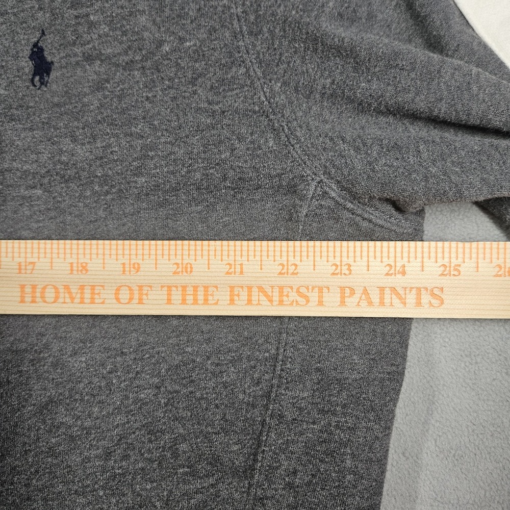 Vintage Polo Ralph Lauren Sweatshirt Mens XL Zip Up Track Jacket Gray Y2K Preppy - Picture 11 of 13